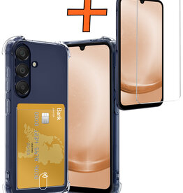 Nomfy Nomfy Samsung Galaxy A25 Hoesje Pashouder Met Screenprotector