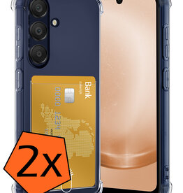 Nomfy Nomfy Samsung Galaxy A25 Hoesje Pashouder - 2 PACK