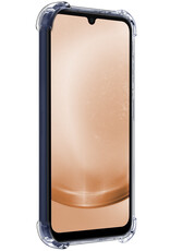 Nomfy Hoesje Geschikt voor Samsung A25 Hoesje Pasjeshouder Shockproof Pas Houder - Hoesje Geschikt voor Samsung Galaxy A25 Hoes Met Kaarthouder - Transparant - 2 PACK