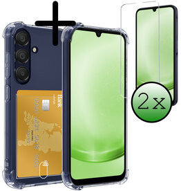 BASEY. BASEY. Samsung Galaxy A25 Hoesje Pashouder Met 2x Screenprotector