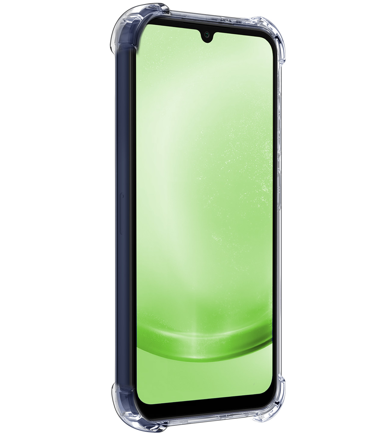 BASEY. Hoes Geschikt voor Samsung A25 Hoesje Shock Proof Case Hoes Met 2x Screenprotector - Hoesje Geschikt voor Samsung Galaxy A25 Hoes Cover Shockproof - Transparant