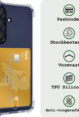 BASEY. Hoes Geschikt voor Samsung A25 Hoesje Shock Proof Case Hoes - Hoesje Geschikt voor Samsung Galaxy A25 Hoes Cover Shockproof - Transparant