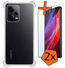 Nomfy Nomfy Xiaomi Redmi Note 12 Pro+ Hoesje Shockproof Met 2x Screenprotector
