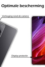 Nomfy Hoesje Geschikt voor Xiaomi Redmi Note 12 Pro+ Hoesje Siliconen Cover Case Met 2x Screenprotector - Hoes Geschikt voor Xiaomi Redmi Note 12 Pro+ Hoes Back Case - Transparant