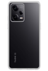 Nomfy Hoesje Geschikt voor Xiaomi Redmi Note 12 Pro+ Hoesje Siliconen Cover Case - Hoes Geschikt voor Xiaomi Redmi Note 12 Pro+ Hoes Back Case - Transparant