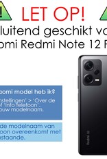 NoXx Hoes Geschikt voor Xiaomi Redmi Note 12 Pro+ Hoesje Cover Siliconen Back Case Hoes Met Screenprotector - Transparant