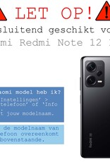 BASEY. Hoes Geschikt voor Xiaomi Redmi Note 12 Pro+ Hoesje Shock Proof Case Hoes Siliconen Met 2x Screenprotector - Hoesje Geschikt voor Xiaomi Redmi Note 12 Pro+ Hoes Cover Shockproof - Transparant