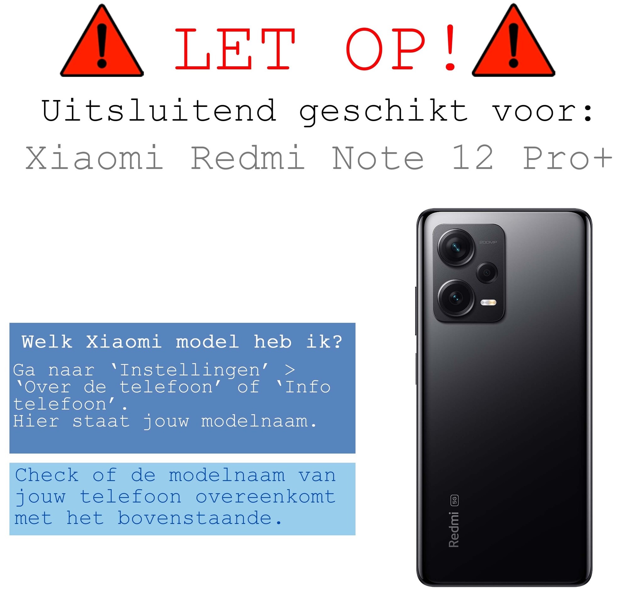 BASEY. Hoes Geschikt voor Xiaomi Redmi Note 12 Pro+ Hoesje Shock Proof Case Hoes Siliconen Met 2x Screenprotector - Hoesje Geschikt voor Xiaomi Redmi Note 12 Pro+ Hoes Cover Shockproof - Transparant