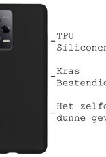 BASEY. Hoes Geschikt voor Xiaomi Redmi Note 12 Pro+ Hoesje Siliconen Back Cover Case Met 2x Screenprotector - Hoesje Geschikt voor Xiaomi Redmi Note 12 Pro+ Hoes Cover Hoesje - Zwart