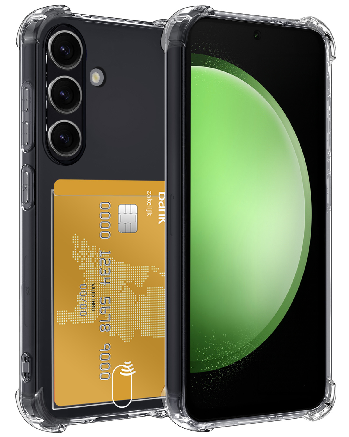 BASEY. Hoes Geschikt voor Samsung S23 FE Hoesje Shock Proof Case Hoes - Hoesje Geschikt voor Samsung Galaxy S23 FE Hoes Cover Shockproof - Transparant