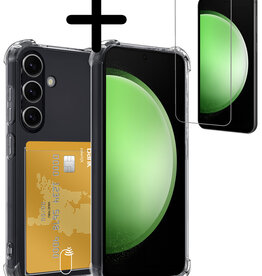 BASEY. BASEY. Samsung Galaxy S23 FE Hoesje Pashouder Met Screenprotector
