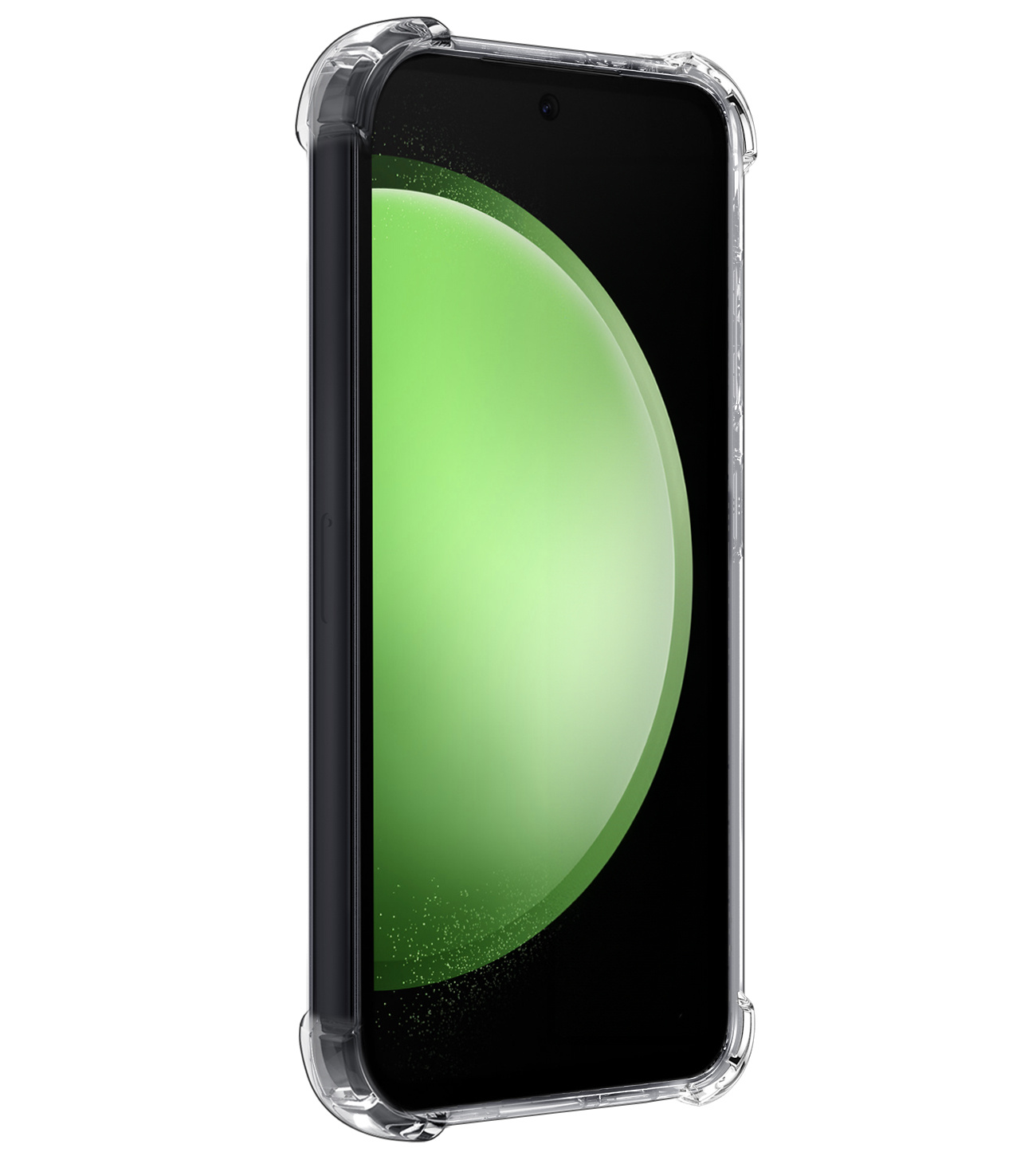 BASEY. Hoes Geschikt voor Samsung S23 FE Hoesje Shock Proof Case Hoes Met Screenprotector - Hoesje Geschikt voor Samsung Galaxy S23 FE Hoes Cover Shockproof - Transparant