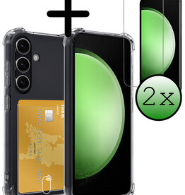 BASEY. BASEY. Samsung Galaxy S23 FE Hoesje Pashouder Met 2x Screenprotector