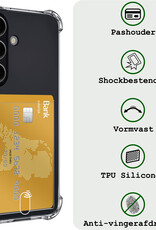 BASEY. Hoes Geschikt voor Samsung S23 FE Hoesje Shock Proof Case Hoes Met 2x Screenprotector - Hoesje Geschikt voor Samsung Galaxy S23 FE Hoes Cover Shockproof - Transparant