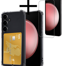 NoXx NoXx Samsung Galaxy S23 FE Hoesje Pashouder Met 2x Screenprotector