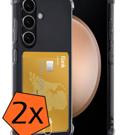 Nomfy Nomfy Samsung Galaxy S23 FE Hoesje Pashouder - 2 PACK