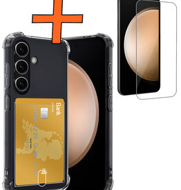 Nomfy Nomfy Samsung Galaxy S23 FE Hoesje Pashouder Met Screenprotector