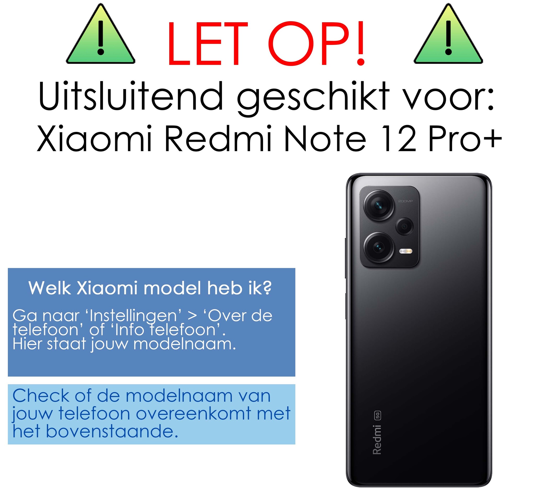 NoXx Hoes Geschikt voor Xiaomi Redmi Note 12 Pro+ Hoesje Siliconen Cover Shock Proof Back Case Shockproof Hoes - Transparant