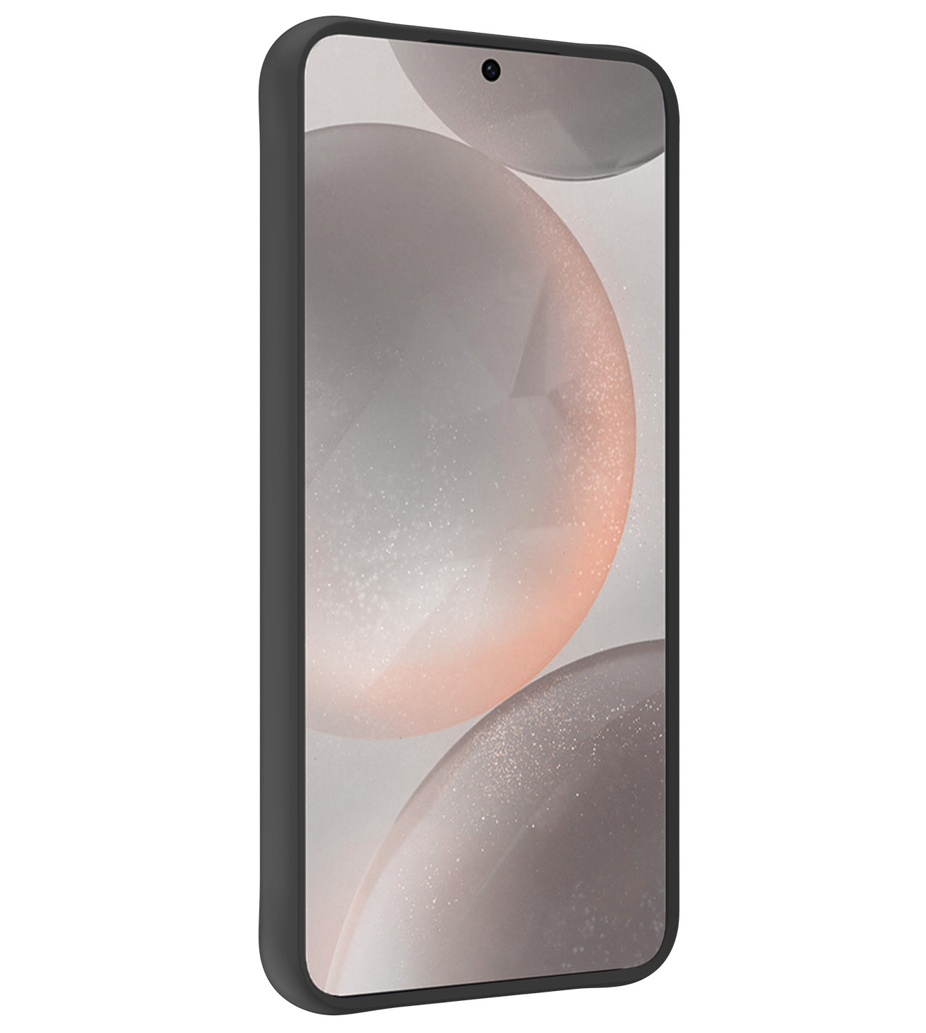 Nomfy Hoesje Geschikt voor Samsung S24 Plus Hoesje Siliconen Cover Case Met 2x Screenprotector - Hoes Geschikt voor Samsung Galaxy S24 Plus Hoes Back Case - Zwart