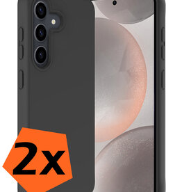 Nomfy Nomfy Samsung Galaxy S24 Plus Hoesje Siliconen - Zwart - 2 PACK