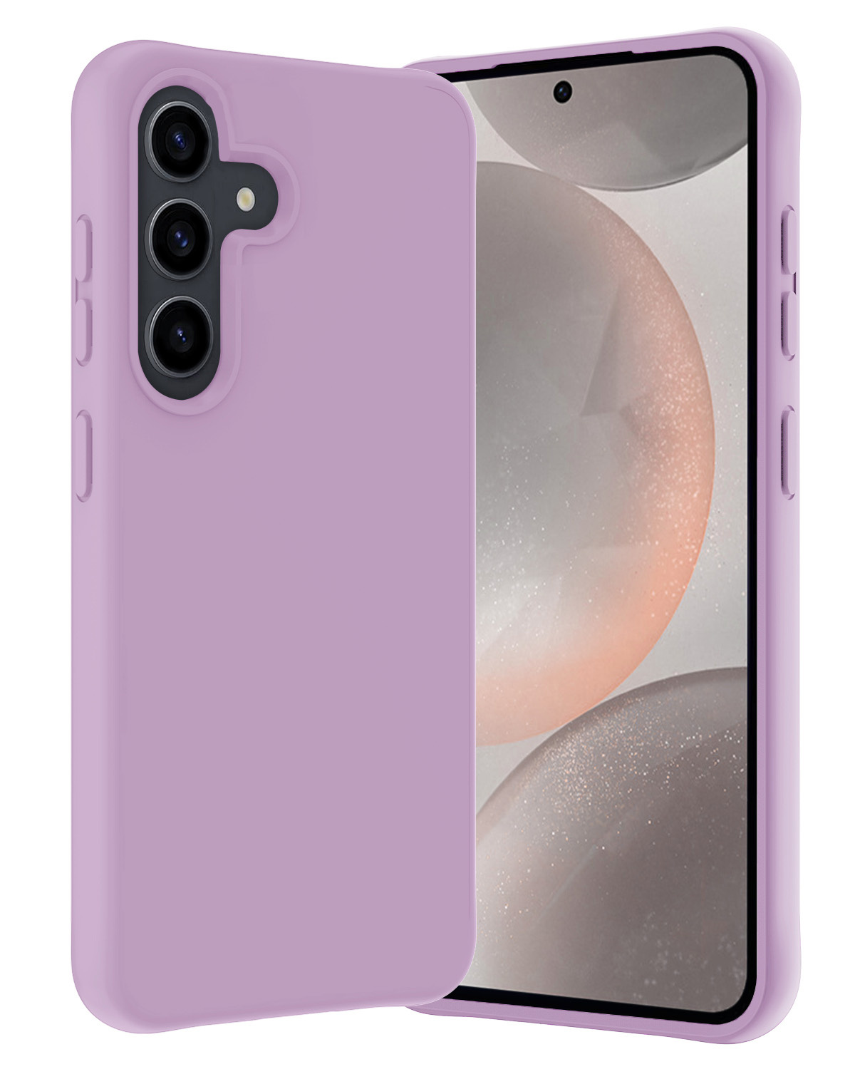 Nomfy Hoesje Geschikt voor Samsung S24 Plus Hoesje Siliconen Cover Case - Hoes Geschikt voor Samsung Galaxy S24 Plus Hoes Back Case - Lila