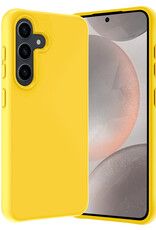 Nomfy Hoesje Geschikt voor Samsung S24 Plus Hoesje Siliconen Cover Case - Hoes Geschikt voor Samsung Galaxy S24 Plus Hoes Back Case - Geel