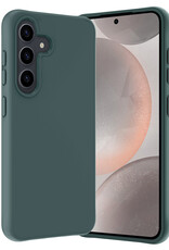 Nomfy Hoesje Geschikt voor Samsung S24 Plus Hoesje Siliconen Cover Case - Hoes Geschikt voor Samsung Galaxy S24 Plus Hoes Back Case - Donkergroen
