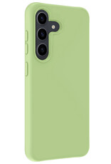 Nomfy Hoesje Geschikt voor Samsung S24 Hoesje Siliconen Cover Case Met Screenprotector - Hoes Geschikt voor Samsung Galaxy S24 Hoes Back Case - Groen