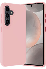 Nomfy Hoesje Geschikt voor Samsung S24 Hoesje Siliconen Cover Case - Hoes Geschikt voor Samsung Galaxy S24 Hoes Back Case - Lichtroze