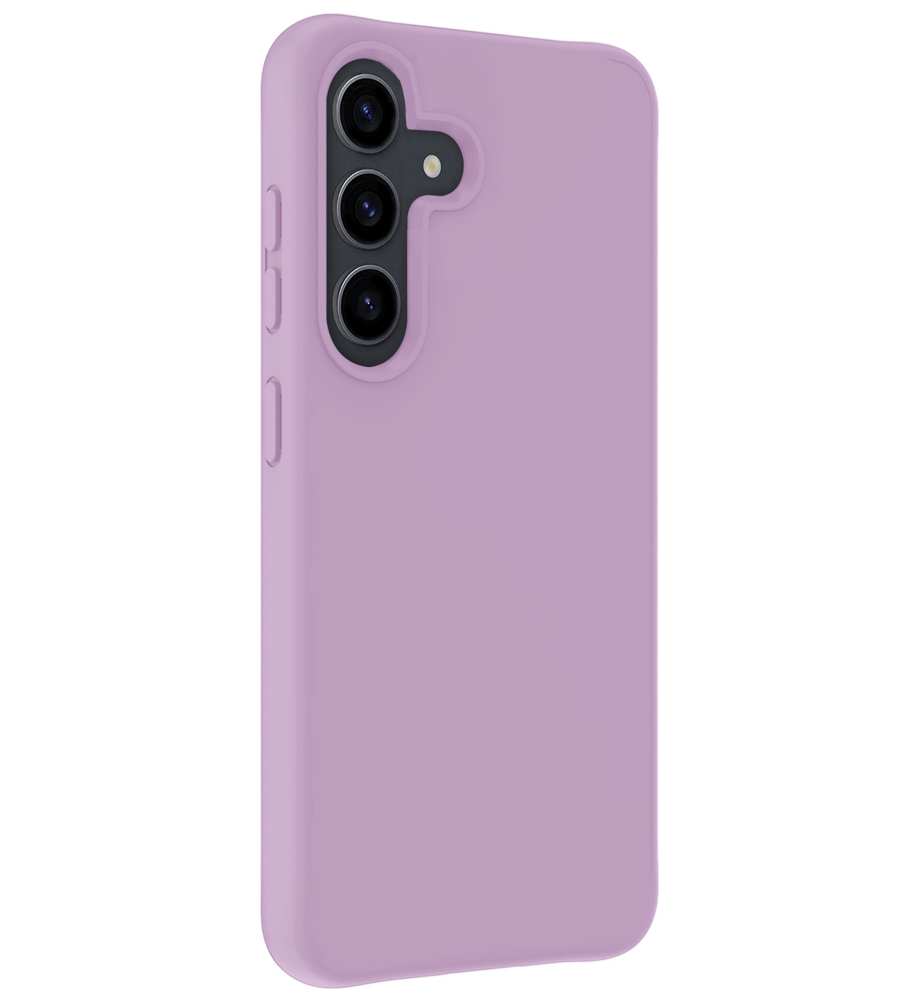 NoXx Hoes Geschikt voor Samsung S24 Plus Hoesje Cover Siliconen Back Case Hoes Met 2x Screenprotector - Lila