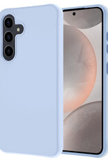 NoXx Hoes Geschikt voor Samsung S24 Plus Hoesje Cover Siliconen Back Case Hoes - Lichtblauw
