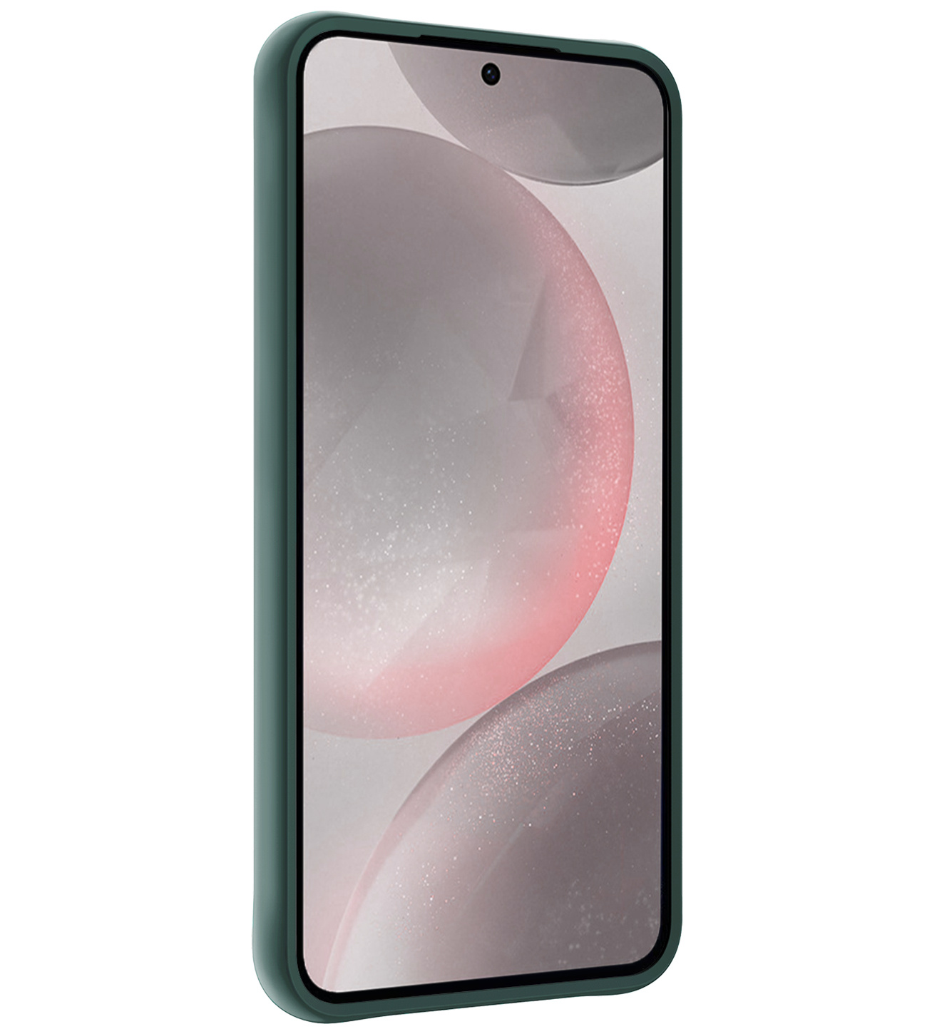 NoXx Hoes Geschikt voor Samsung S24 Plus Hoesje Cover Siliconen Back Case Hoes - Donkergroen