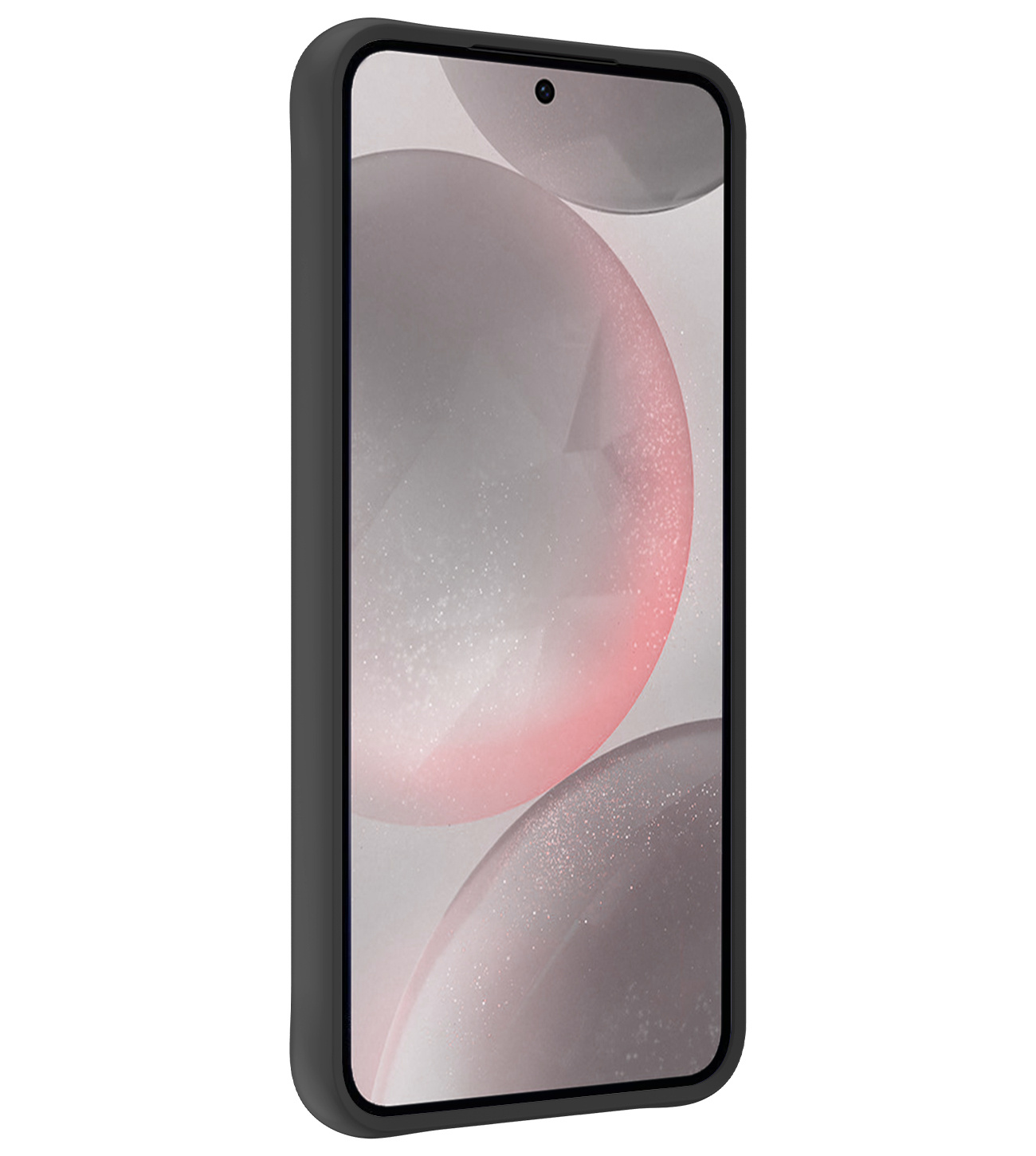 NoXx Hoes Geschikt voor Samsung S24 Hoesje Cover Siliconen Back Case Hoes Met 2x Screenprotector - Zwart