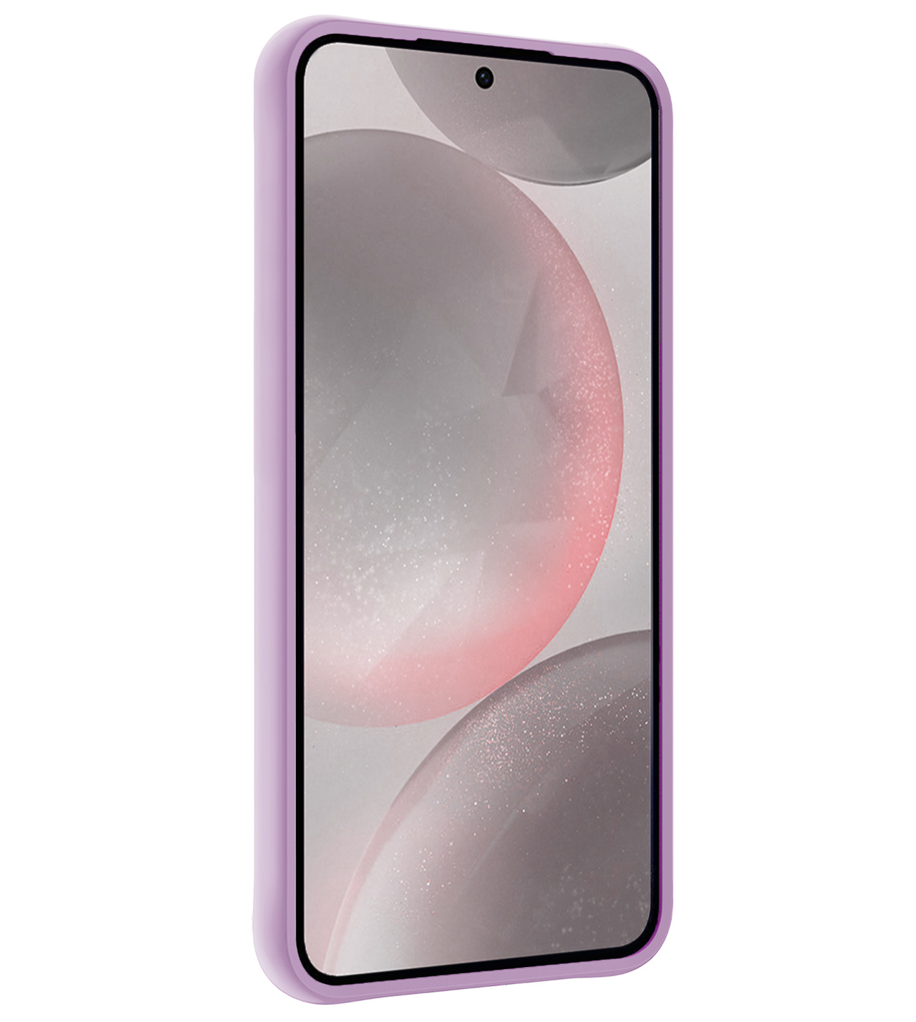 NoXx Hoes Geschikt voor Samsung S24 Hoesje Cover Siliconen Back Case Hoes Met 2x Screenprotector - Lila