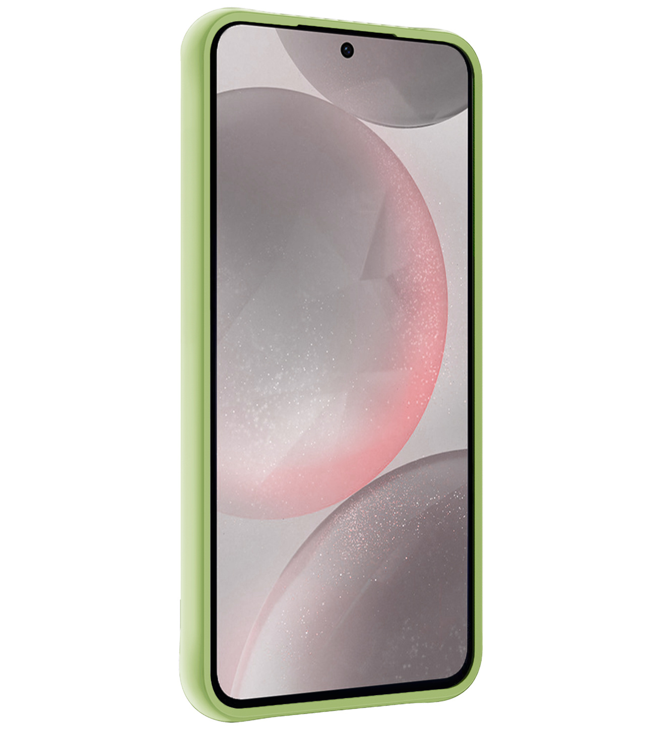 NoXx Hoes Geschikt voor Samsung S24 Hoesje Cover Siliconen Back Case Hoes Met 2x Screenprotector - Groen