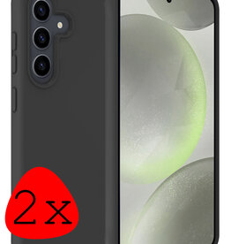 BASEY. BASEY. Samsung Galaxy S24 Plus Hoesje Siliconen - Zwart - 2 PACK