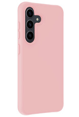 BASEY. Hoes Geschikt voor Samsung S24 Plus Hoesje Siliconen Back Cover Case - Hoesje Geschikt voor Samsung Galaxy S24 Plus Hoes Cover Hoesje - Lichtroze
