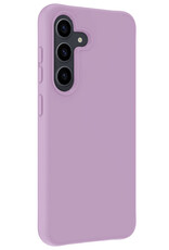 BASEY. Hoes Geschikt voor Samsung S24 Plus Hoesje Siliconen Back Cover Case - Hoesje Geschikt voor Samsung Galaxy S24 Plus Hoes Cover Hoesje - Lila