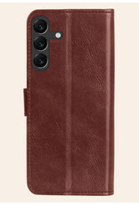 Nomfy Hoesje Geschikt voor Samsung S24 Plus Hoes Bookcase Flipcase Book Cover Met 2x Screenprotector - Hoes Geschikt voor Samsung Galaxy S24 Plus Hoesje Book Case - Bruin