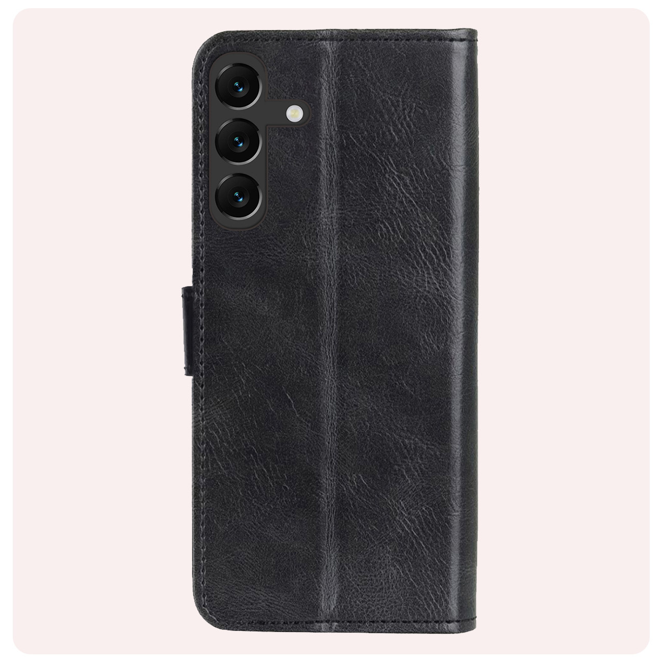 NoXx Hoes Geschikt voor Samsung S24 Hoesje Book Case Hoes Flip Cover Wallet Bookcase - Zwart