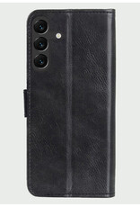 BASEY. Hoes Geschikt voor Samsung S24 Hoesje Bookcase Hoes Flip Case Book Cover Met Screenprotector - Hoesje Geschikt voor Samsung Galaxy S24 Hoes Book Case Hoesje - Zwart