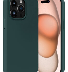 Nomfy Nomfy iPhone 15 Pro Max Hoesje Siliconen - Donkergroen