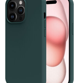 NoXx NoXx iPhone 15 Pro Max Hoesje Siliconen - Donkergroen