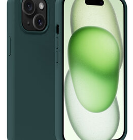 BASEY. BASEY. iPhone 15 Plus Hoesje Siliconen - Donkergroen
