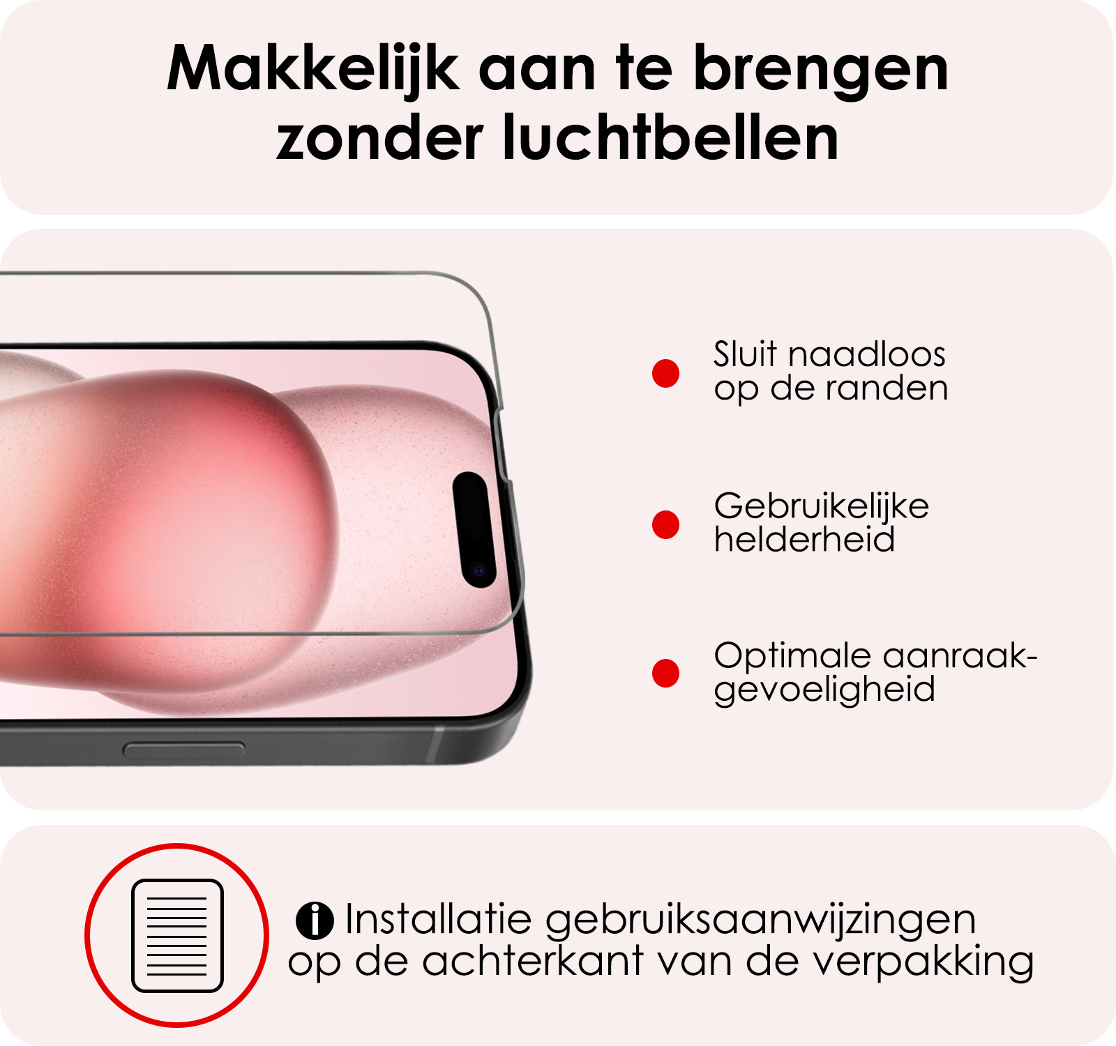 NoXx Hoes Geschikt voor iPhone 15 Plus Hoesje Cover Siliconen Back Case Hoes Met Screenprotector - Donkergroen