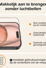 Nomfy Hoesje Geschikt voor iPhone 15 Pro Hoesje Siliconen Cover Case Met 2x Screenprotector - Hoes Geschikt voor iPhone 15 Pro Hoes Back Case - Donkergroen