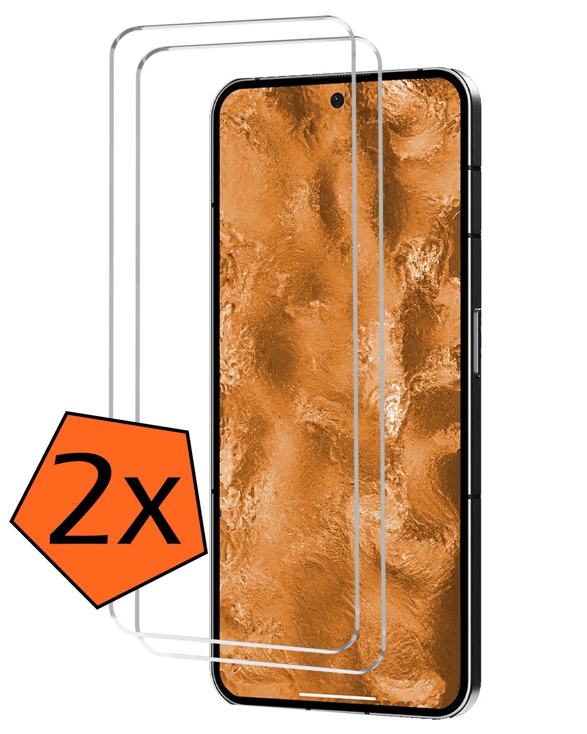 Nomfy Screenprotector Geschikt voor Nothing Phone (2) Screenprotector Bescherm Glas Tempered Glass - Screenprotector Geschikt voor Nothing Phone (2) Screen Protector - 2 PACK