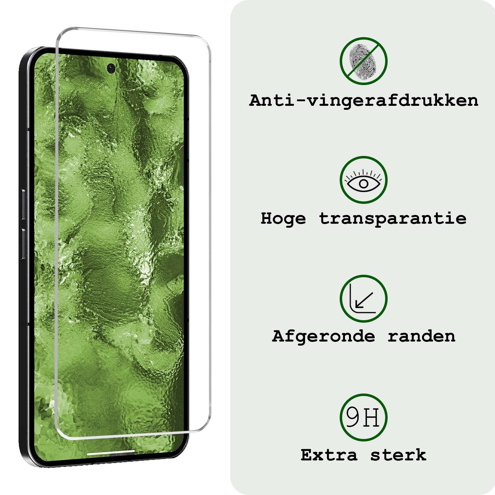 BASEY. Screenprotector Geschikt voor Nothing Phone (2a) Screenprotector Tempered Glass - Screenprotector Geschikt voor Nothing Phone (2a) Beschermglas Screen Protector Glas - 2 Stuks