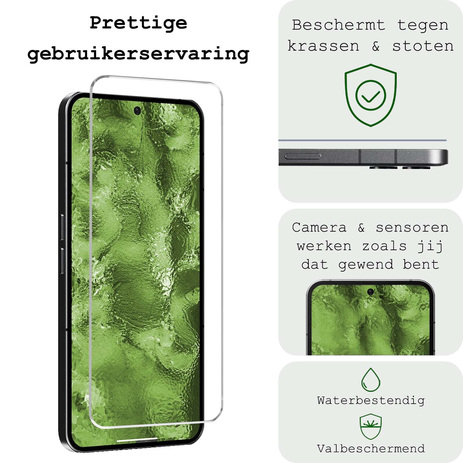 BASEY. Screenprotector Geschikt voor Nothing Phone (2a) Screenprotector Tempered Glass - Screenprotector Geschikt voor Nothing Phone (2a) Beschermglas Screen Protector Glas - 2 Stuks