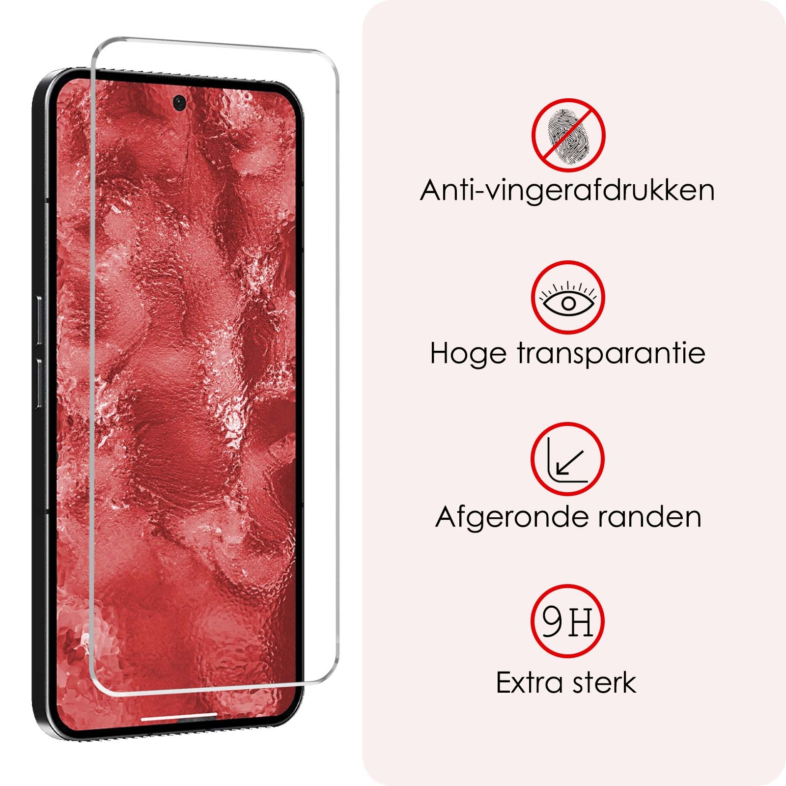 NoXx Screenprotector Geschikt voor Nothing Phone (2a) Screenprotector Tempered Glass Gehard Glas Beschermglas